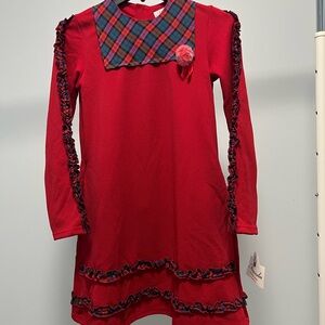 Red Plaid Kids Dress